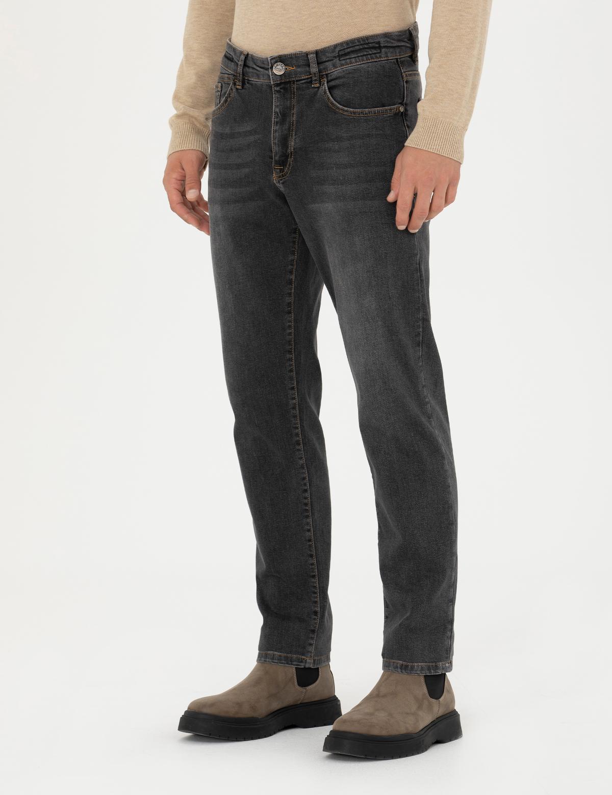 Antrasit Straight Fit Jean Pantolon - 50274355054