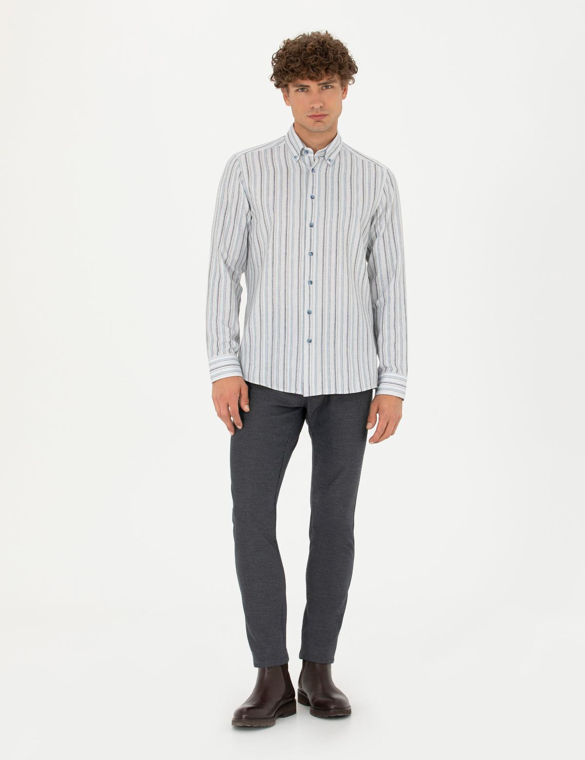 Mavi Slim Fit Uzun Kollu Gömlek - 50275620024