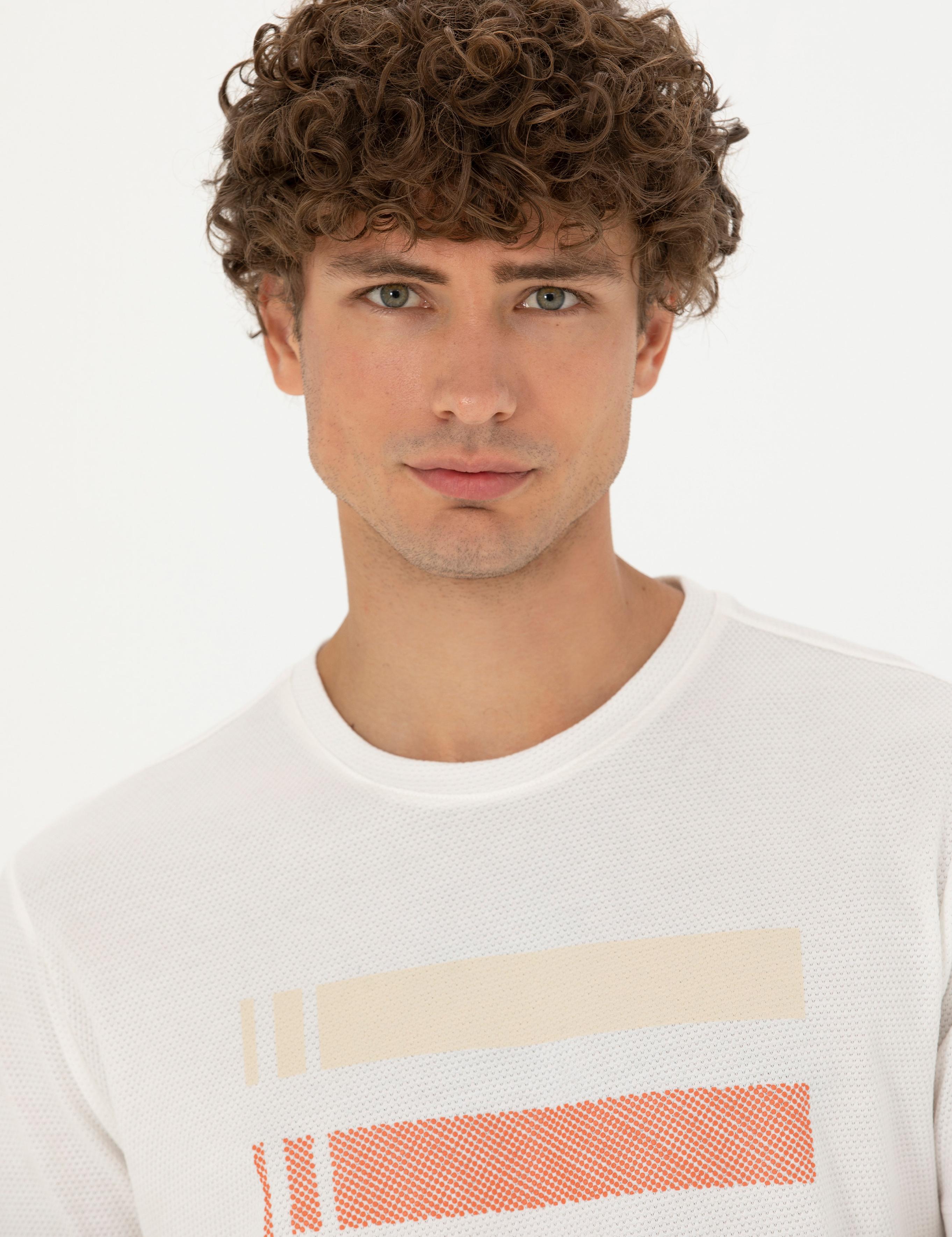 Ekru Slim Fit Tişört