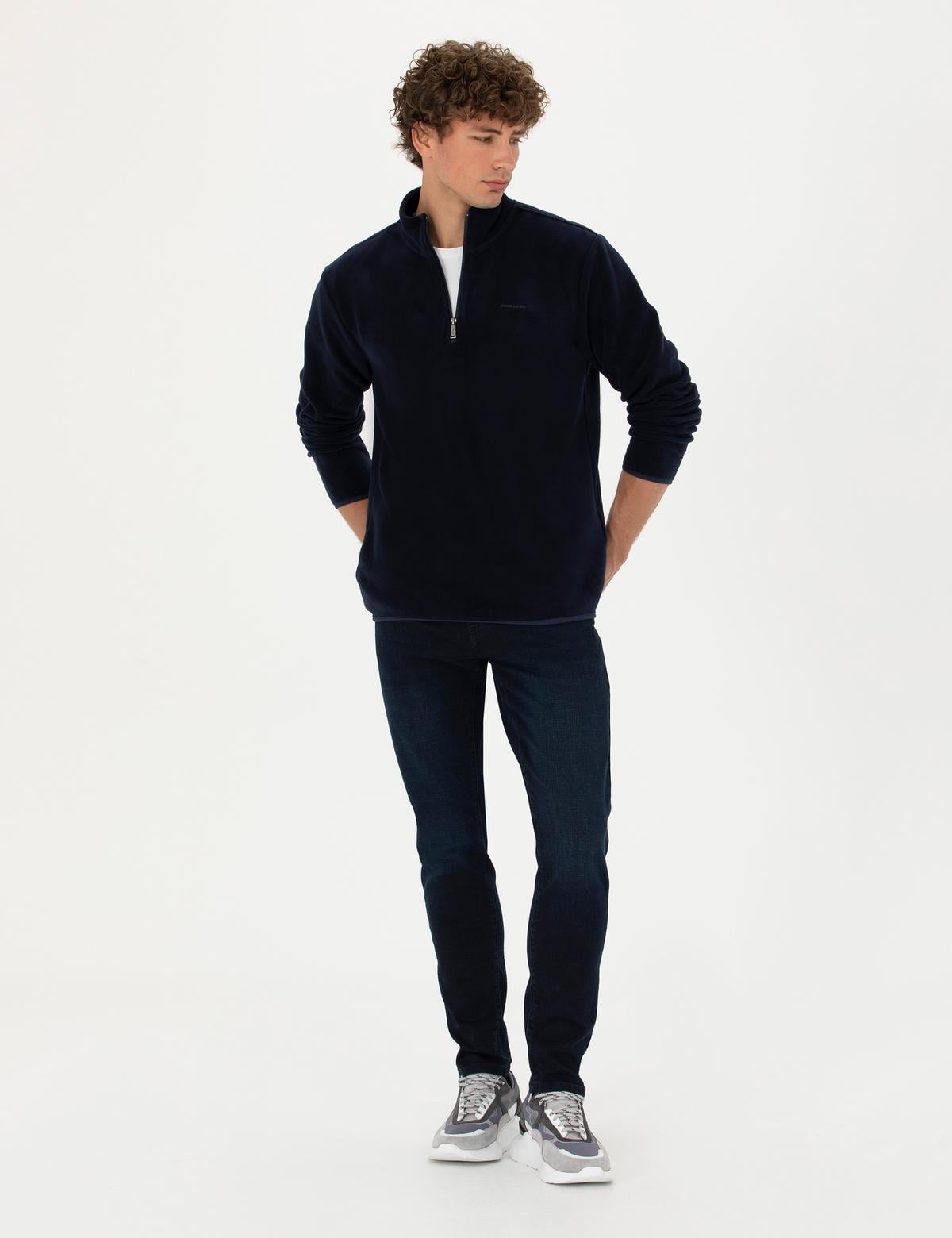 Lacivert Regular Fit Sweatshirt - 50279469003