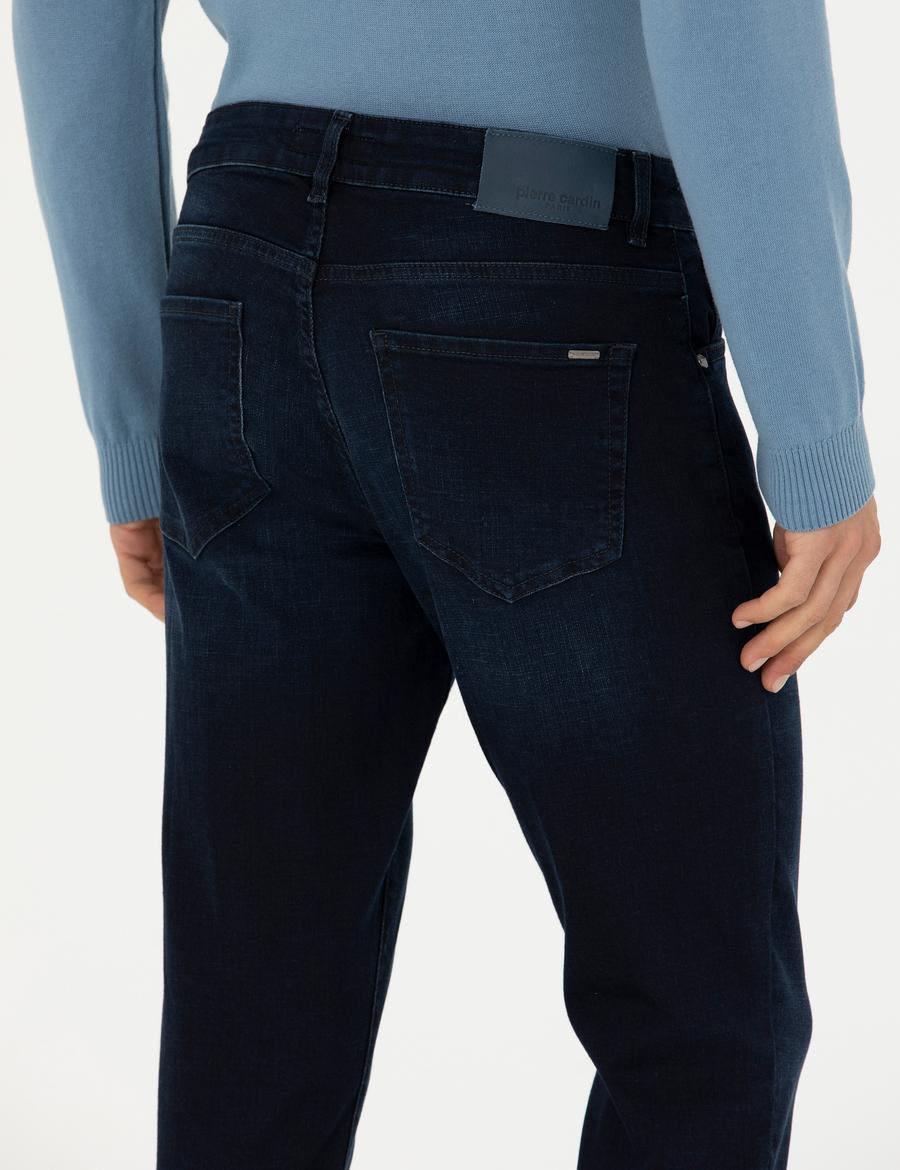 Lacivert Slim Fit Jean Pantolon