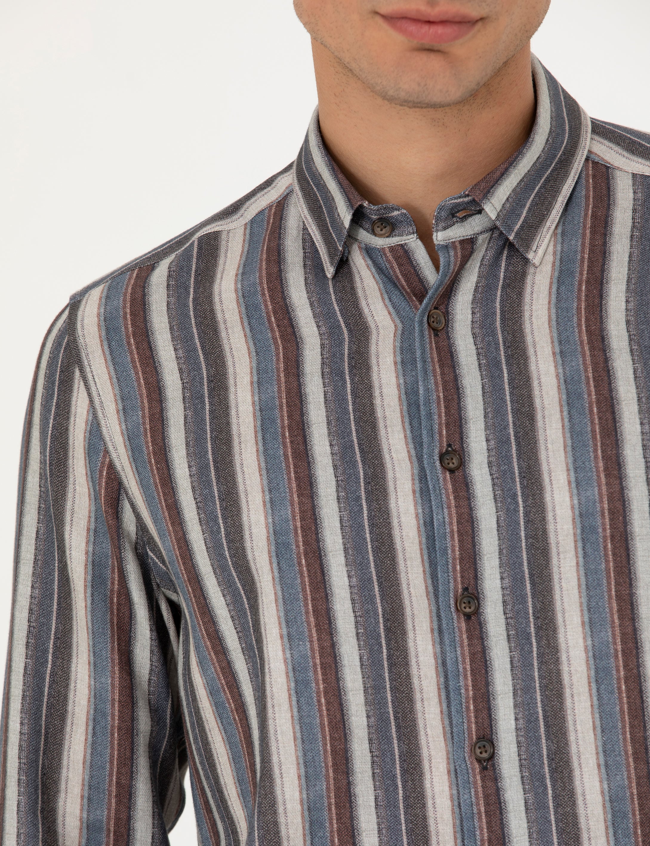 Saks Regular Fit Uzun Kollu Gömlek - Image 7