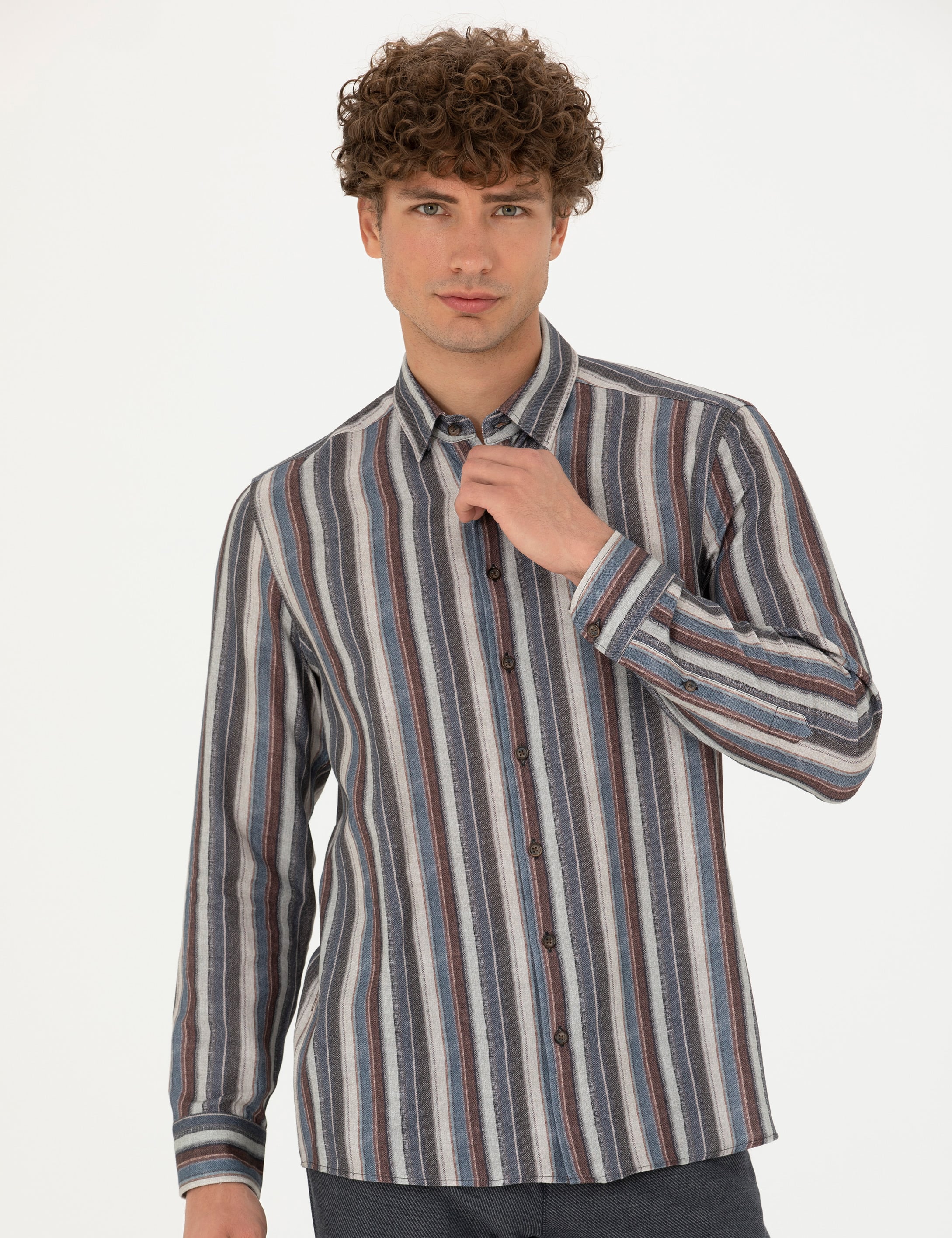 Saks Regular Fit Uzun Kollu Gömlek - Image 1