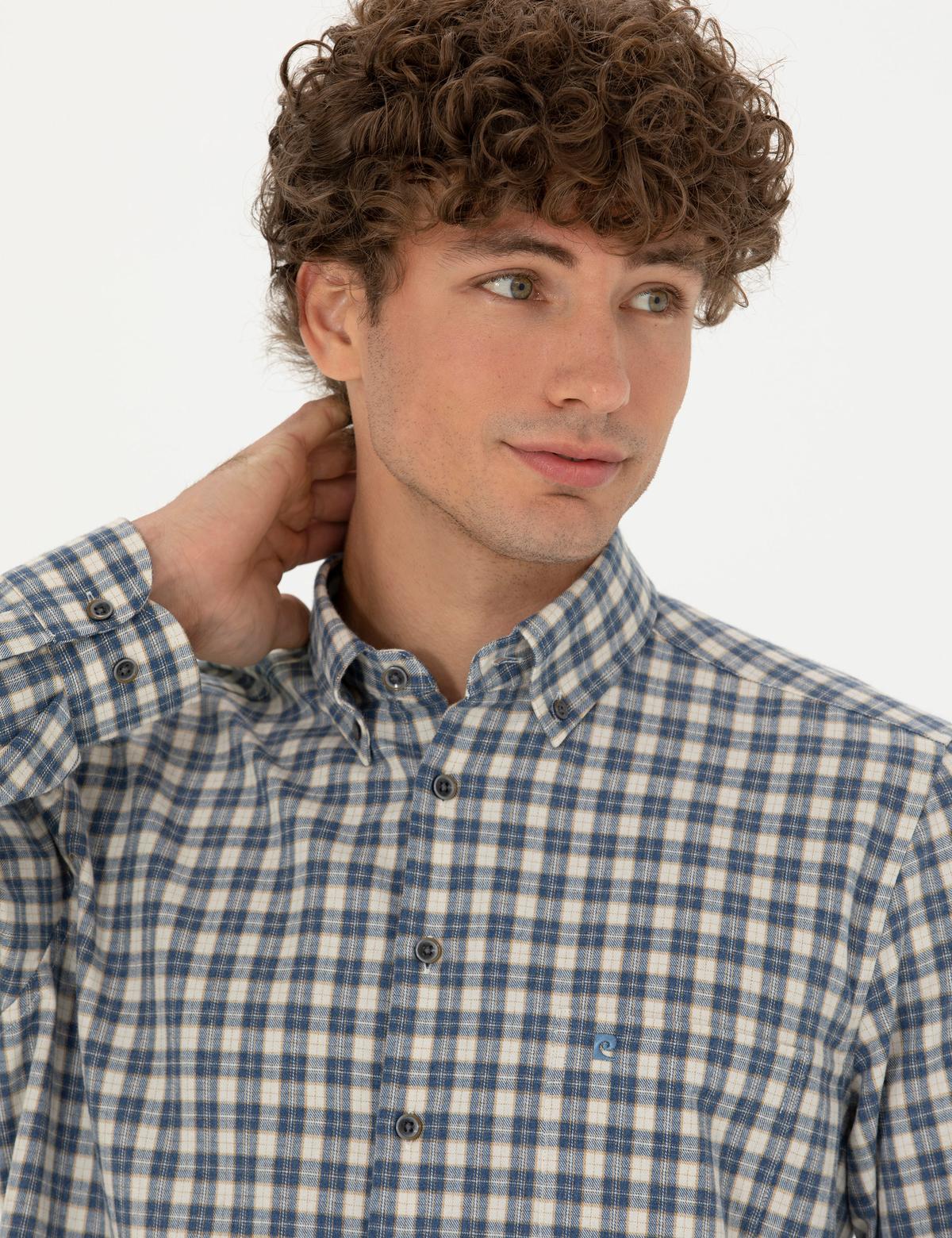 Lacivert Regular Fit Uzun Kollu Gömlek - 50274597011