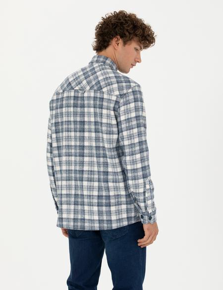 Mavi Oversize Oduncu Gömlek - 50274651032