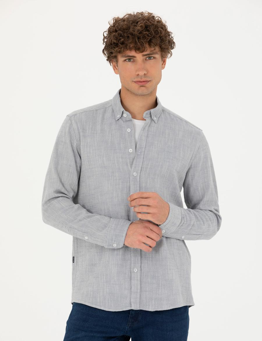 Mavi Regular Fit Uzun Kollu Gömlek