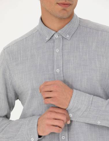 Mavi Regular Fit Uzun Kollu Gömlek