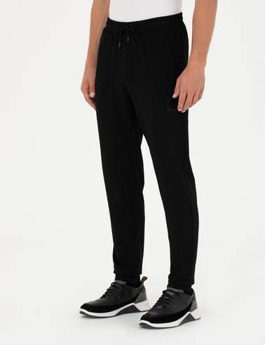 Siyah Slim Fit Eşofman Altı