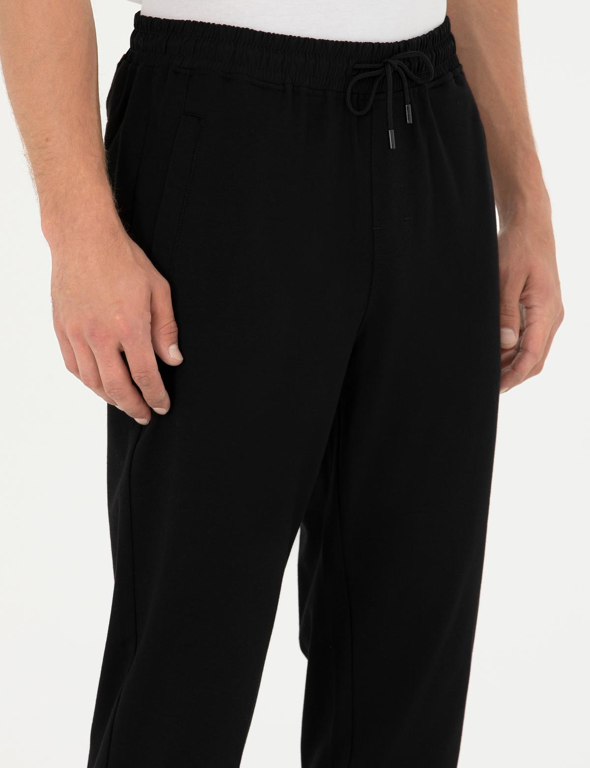 Siyah Slim Fit Eşofman Altı - 50274869017