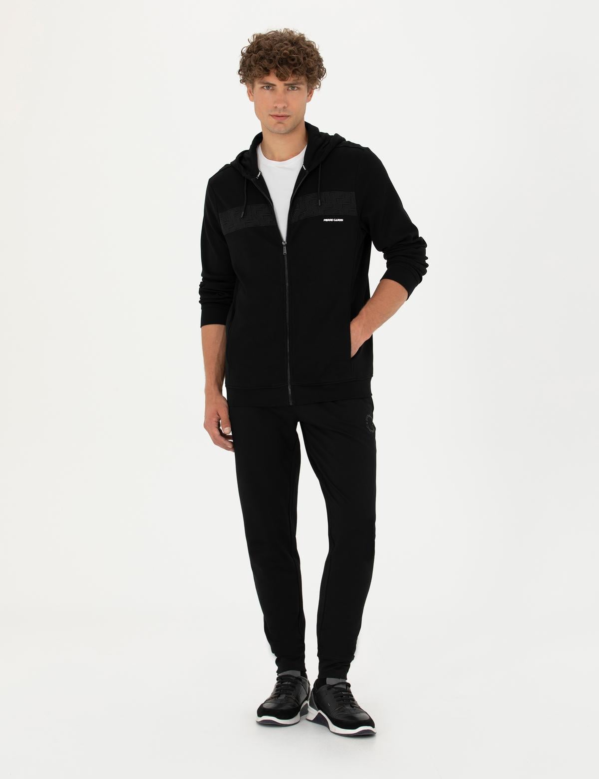 Siyah Slim Fit Eşofman Altı