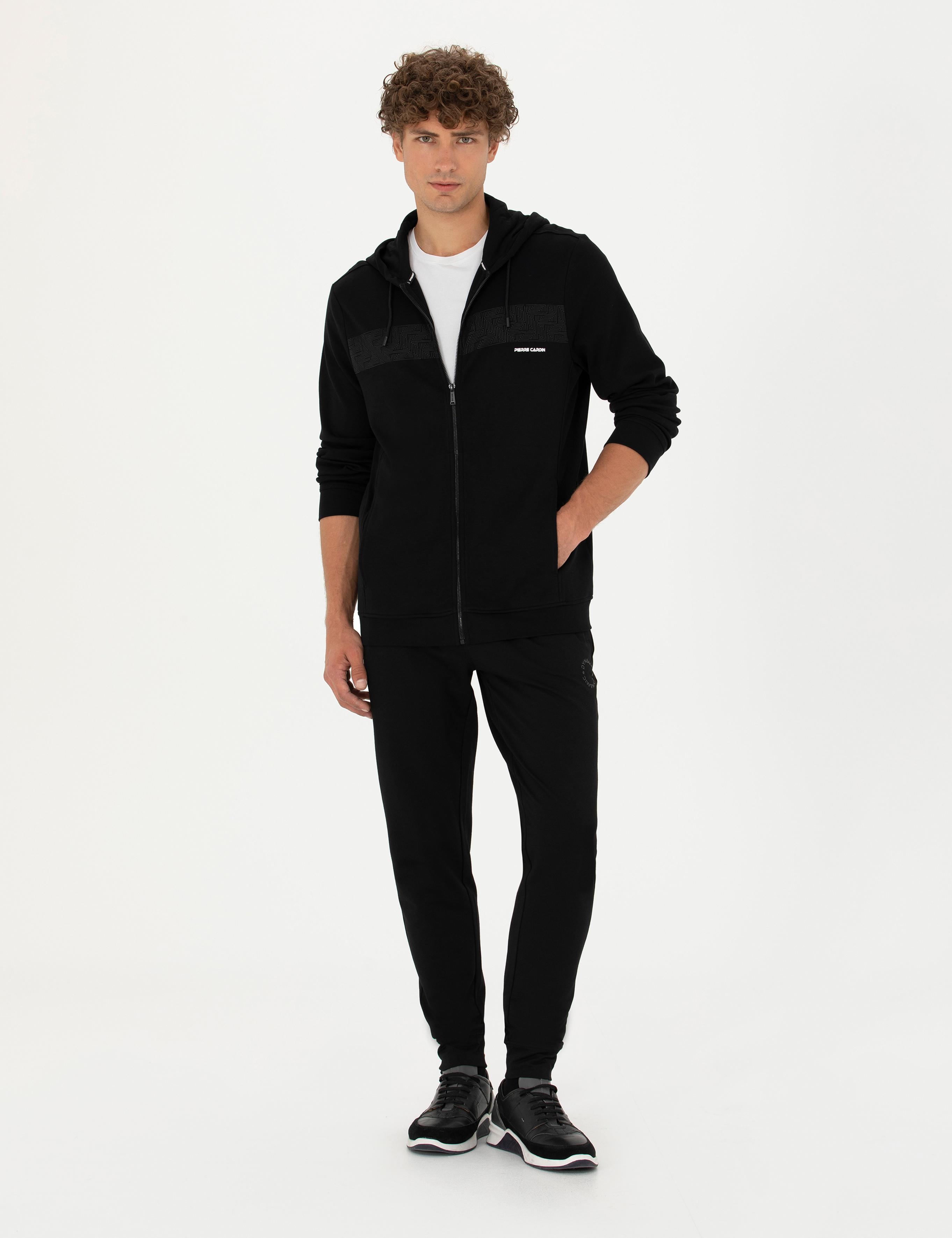 Siyah Slim Fit Eşofman Altı