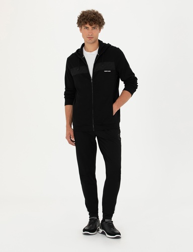 Siyah Slim Fit Eşofman Altı