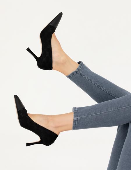 Siyah Topuklu Ayakkabı - 50277713001