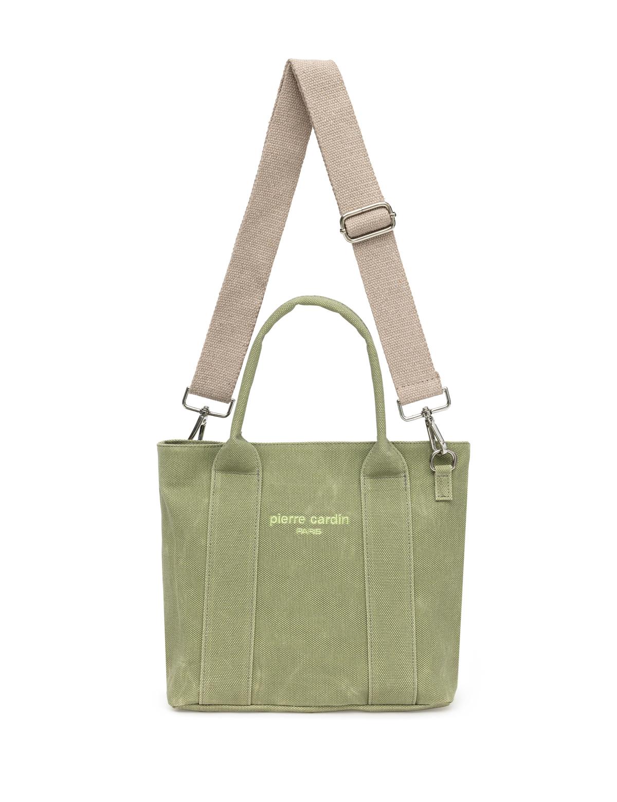 Yeşil Kanvas Omuz Çantası - 50288796002