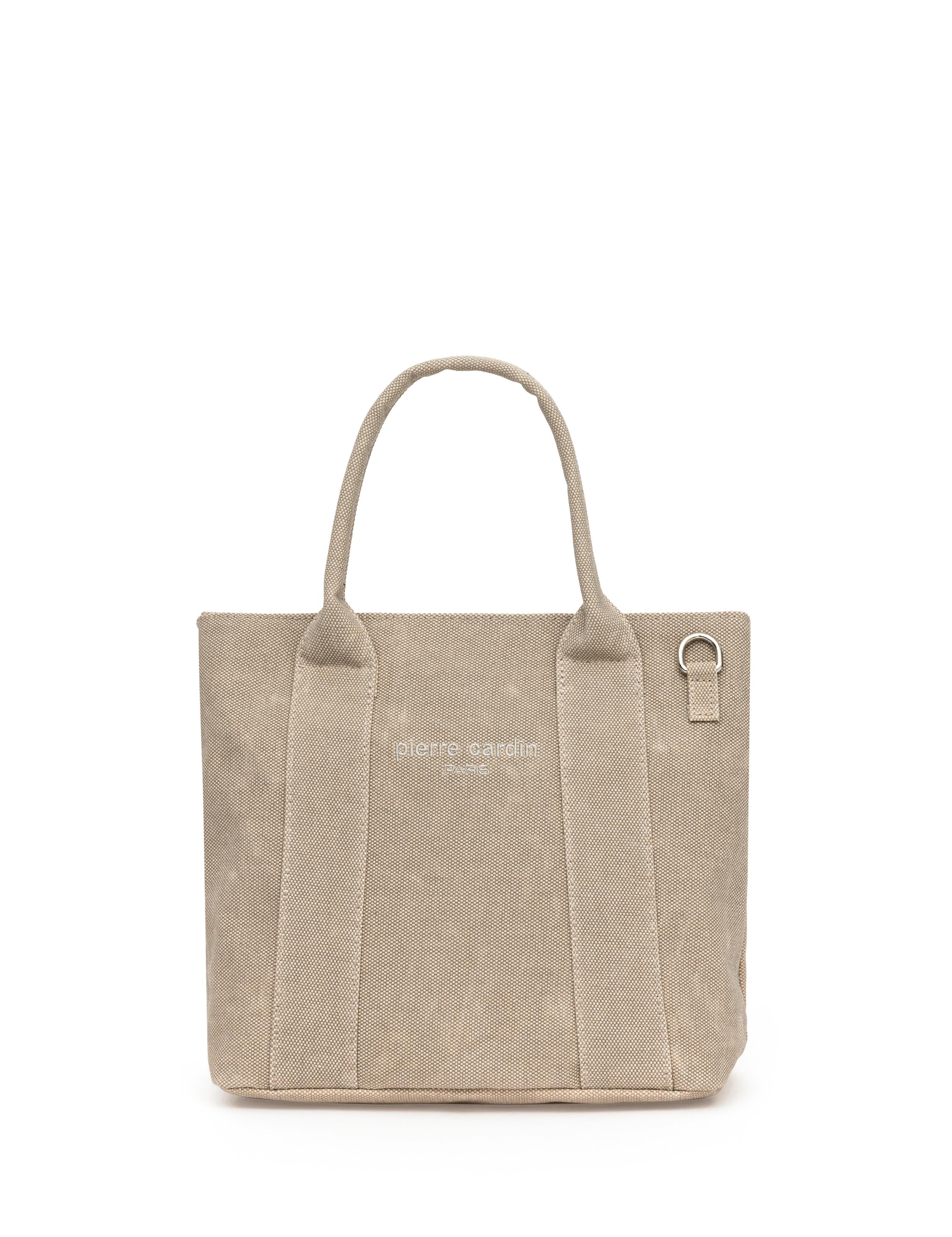 Bej Kanvas Omuz Çantası