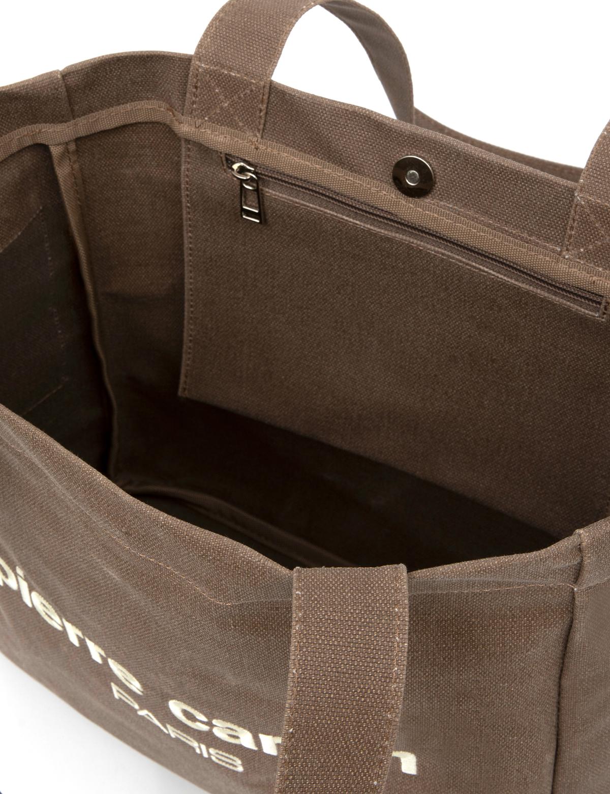 Kahverengi Kanvas Omuz Çantası - 50290187001