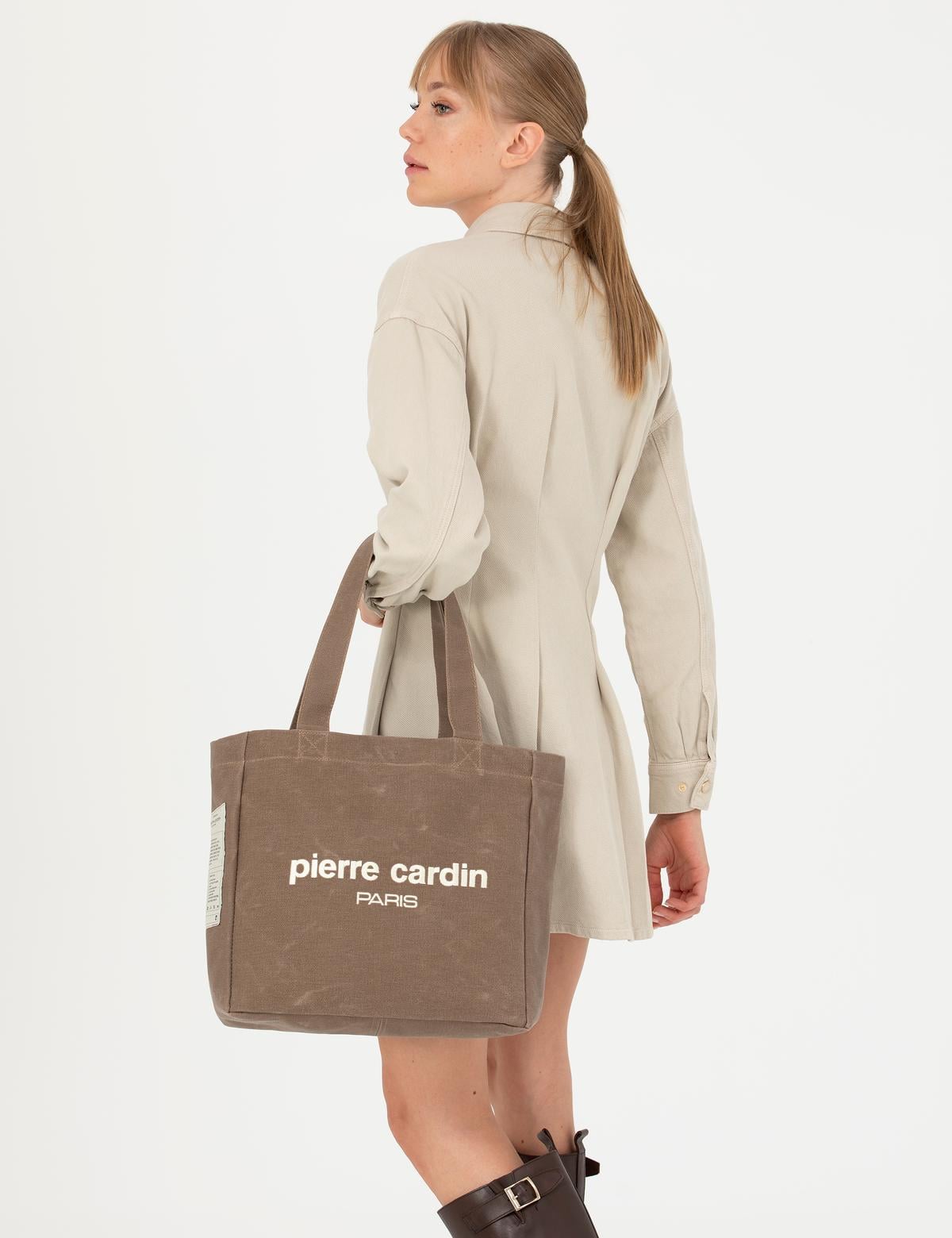 Kahverengi Kanvas Omuz Çantası