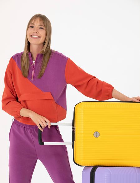 Sarı Orta Boy Valiz - 50288776001