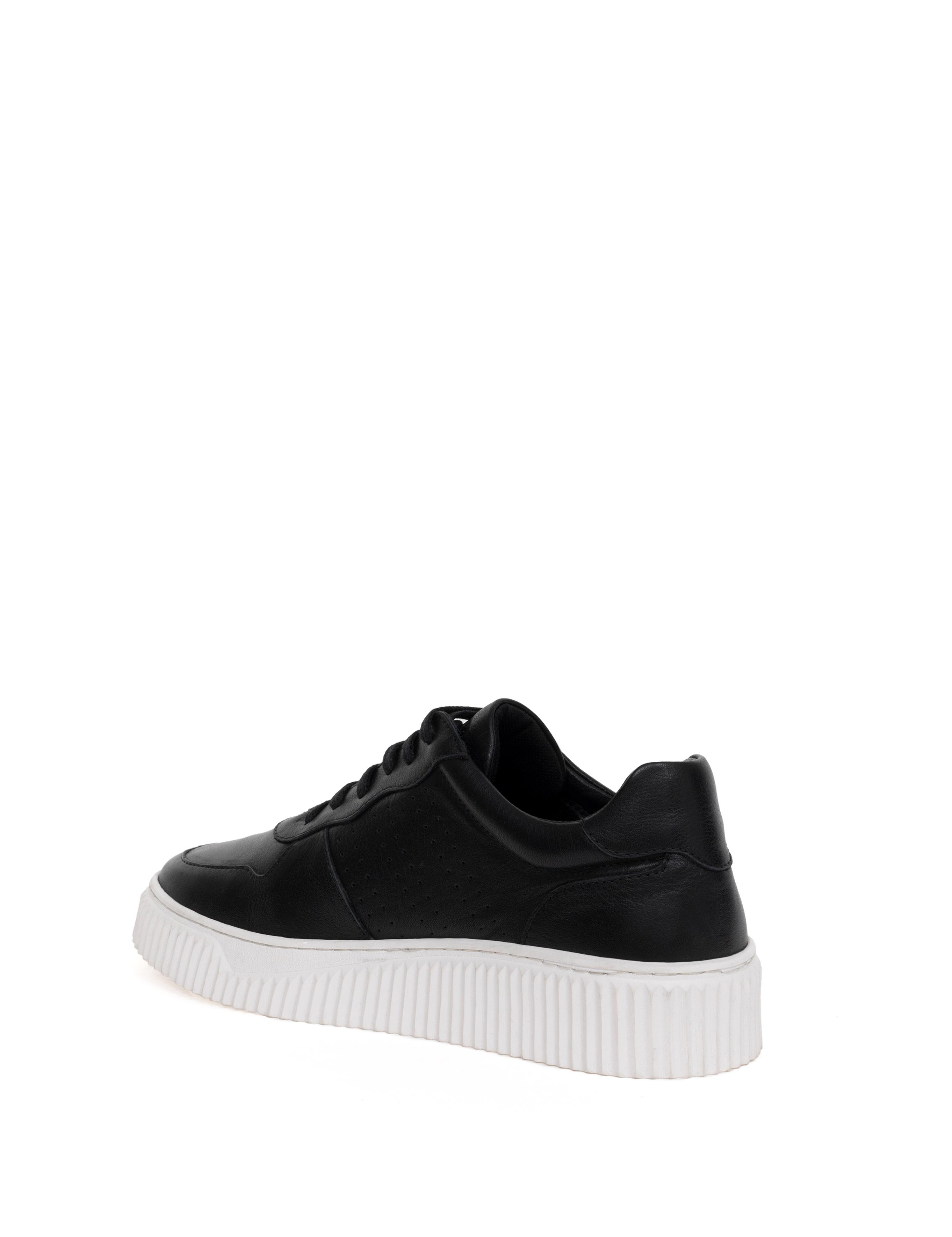 Siyah %100 Deri Casual Ayakkabı