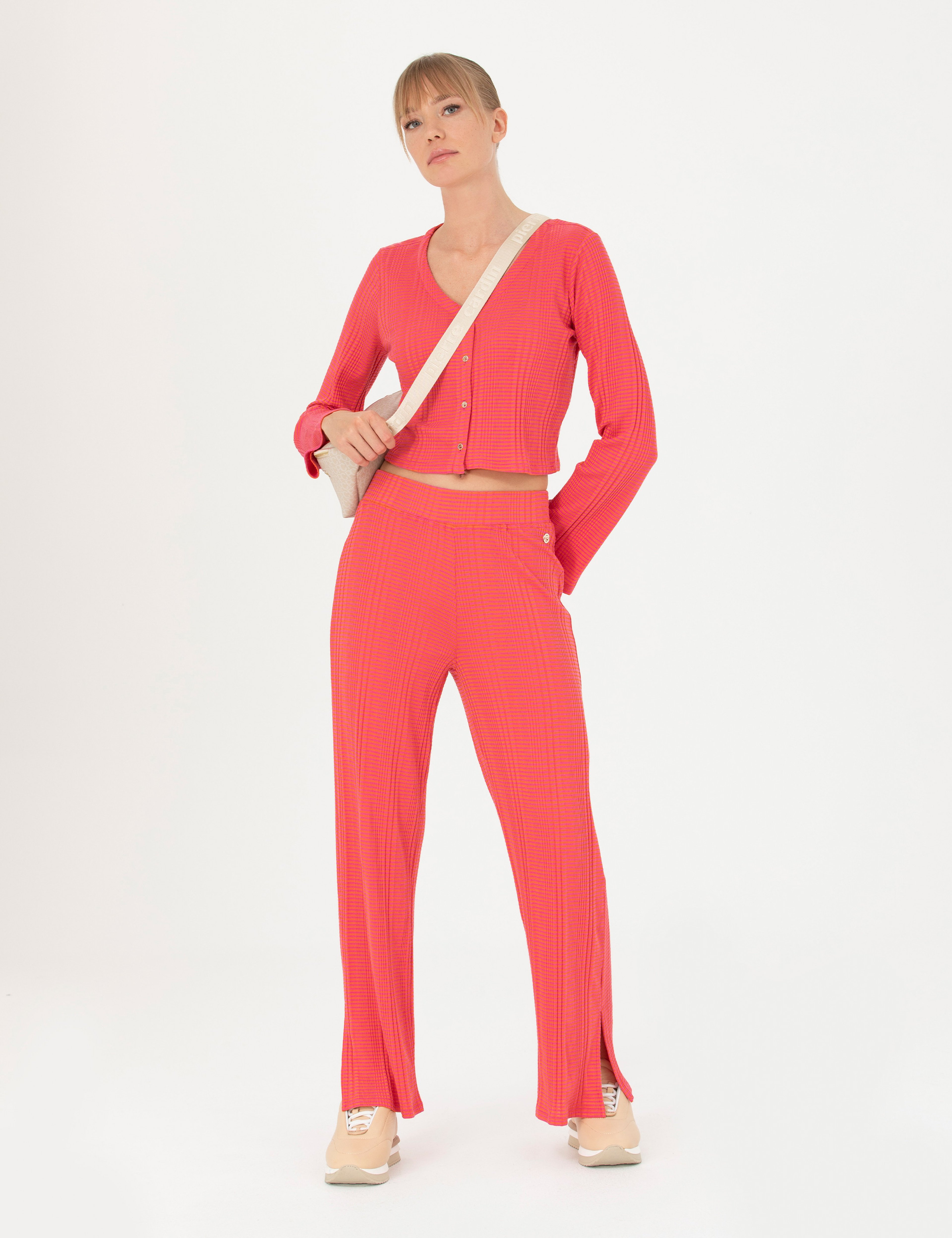 Fuşya Loose Fit Eşofman Altı