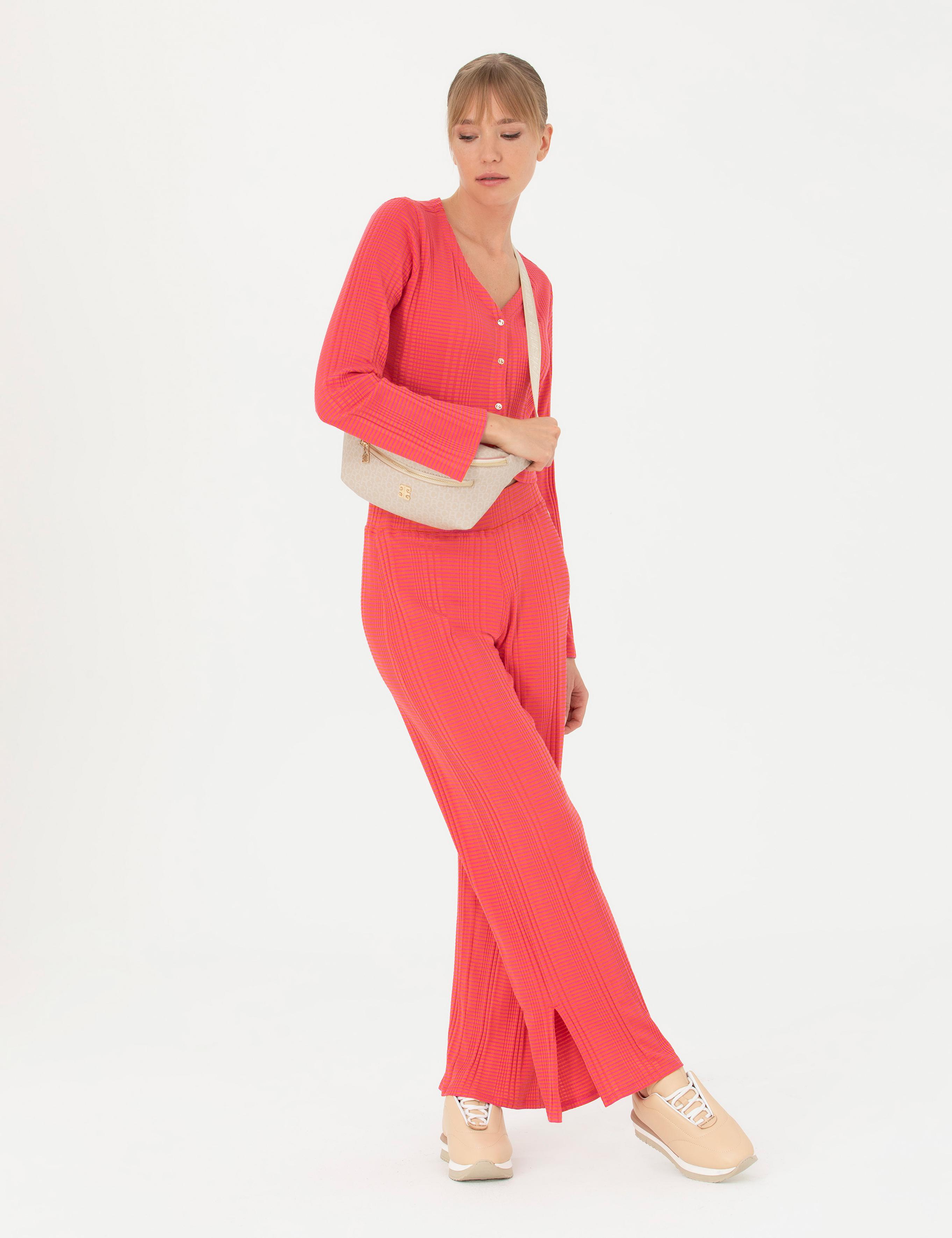 Fuşya Loose Fit Eşofman Altı