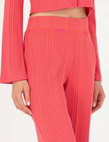 Fuşya Loose Fit Eşofman Altı