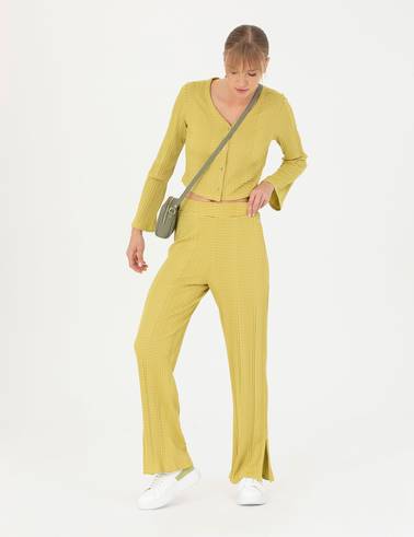 Yeşil Loose Fit Eşofman Altı