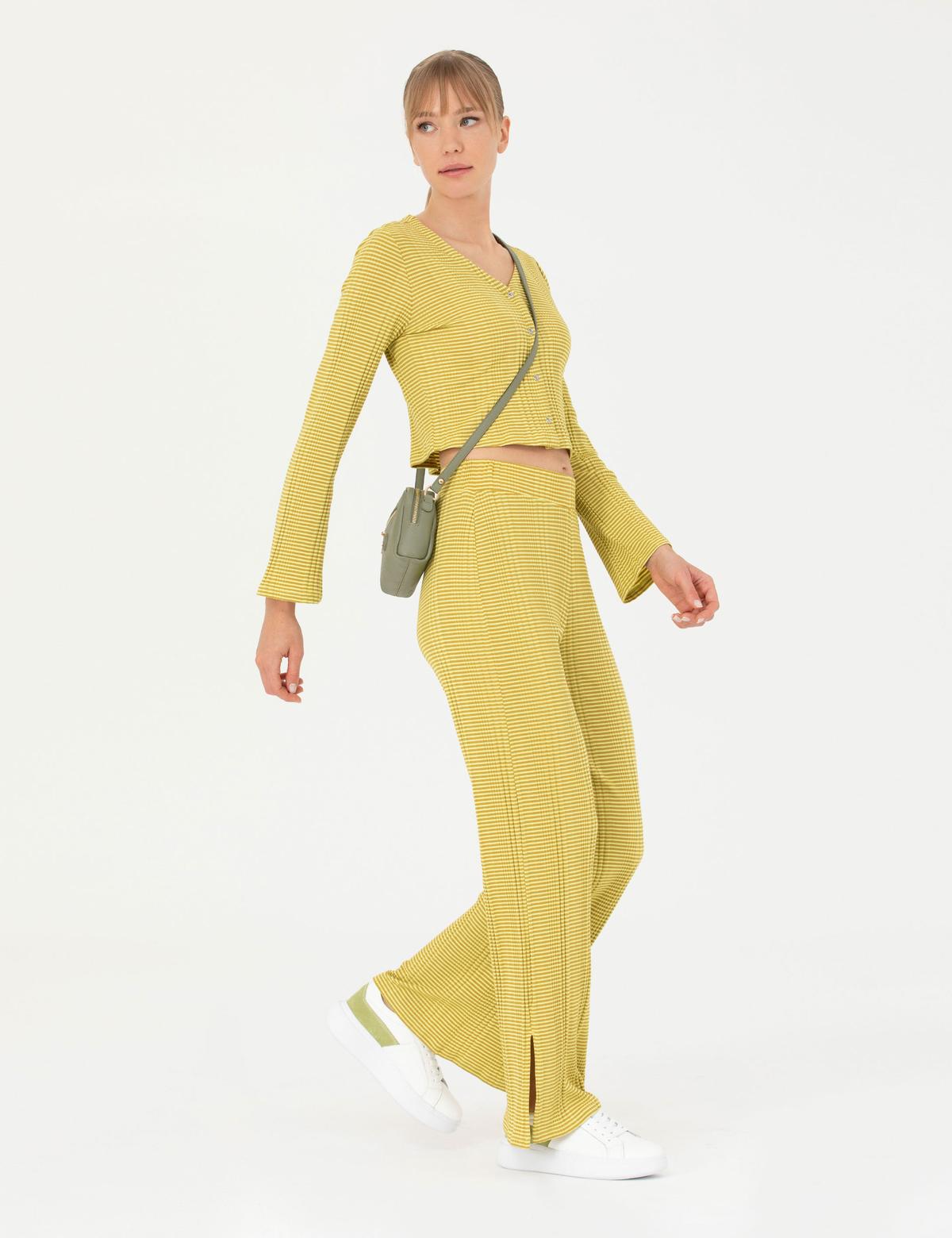 Yeşil Loose Fit Eşofman Altı