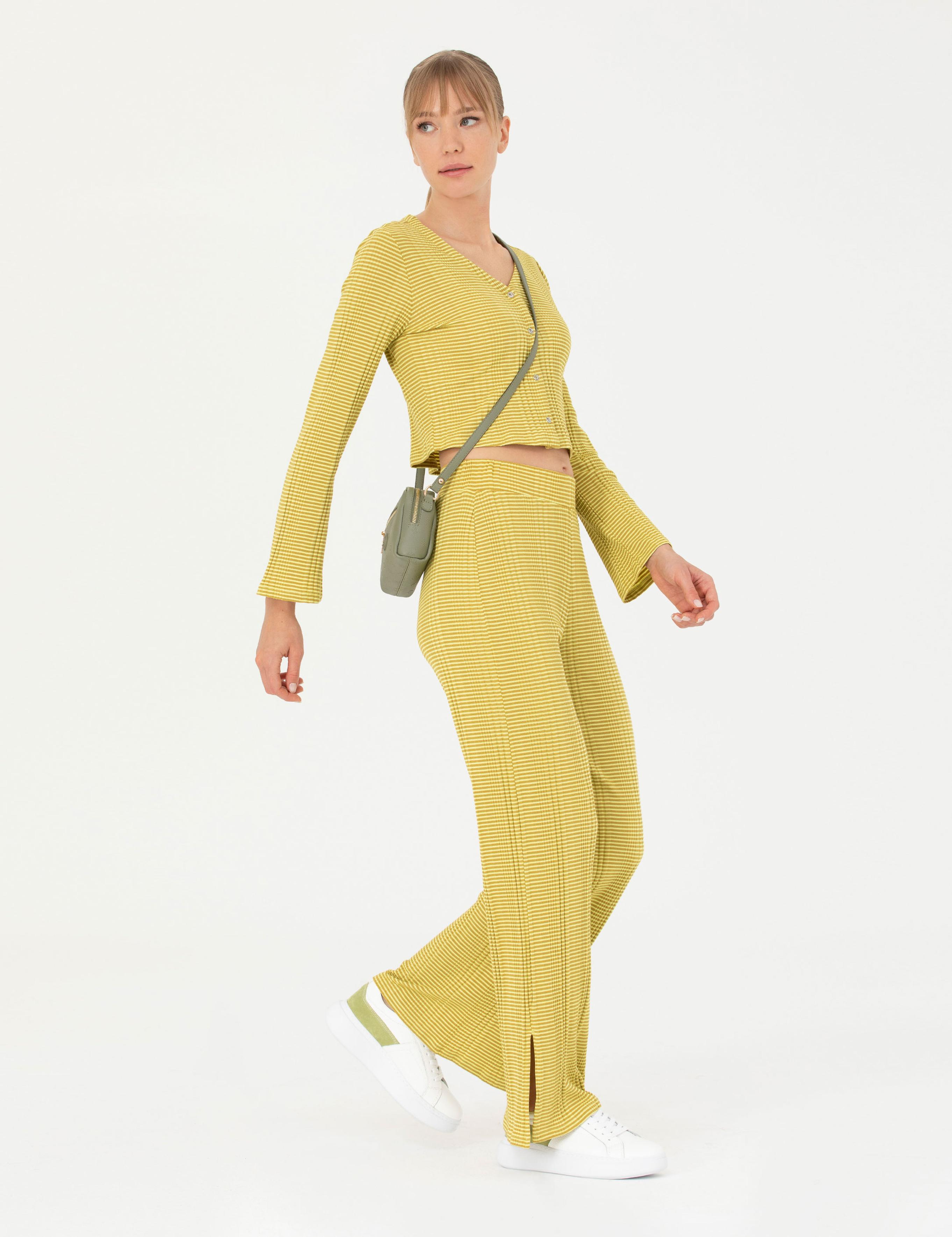 Yeşil Loose Fit Eşofman Altı