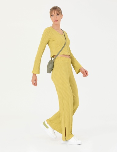 Yeşil Loose Fit Eşofman Altı