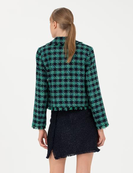 Petrol Tüvit Crop Ceket - 50273097033