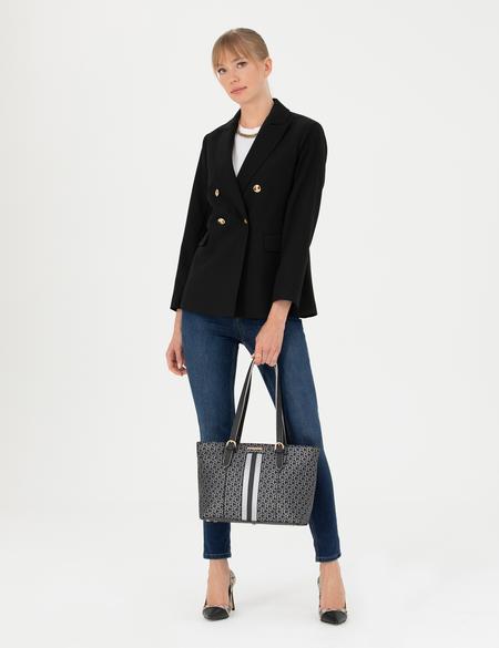 Siyah Slim Fit Ceket - 50273089012