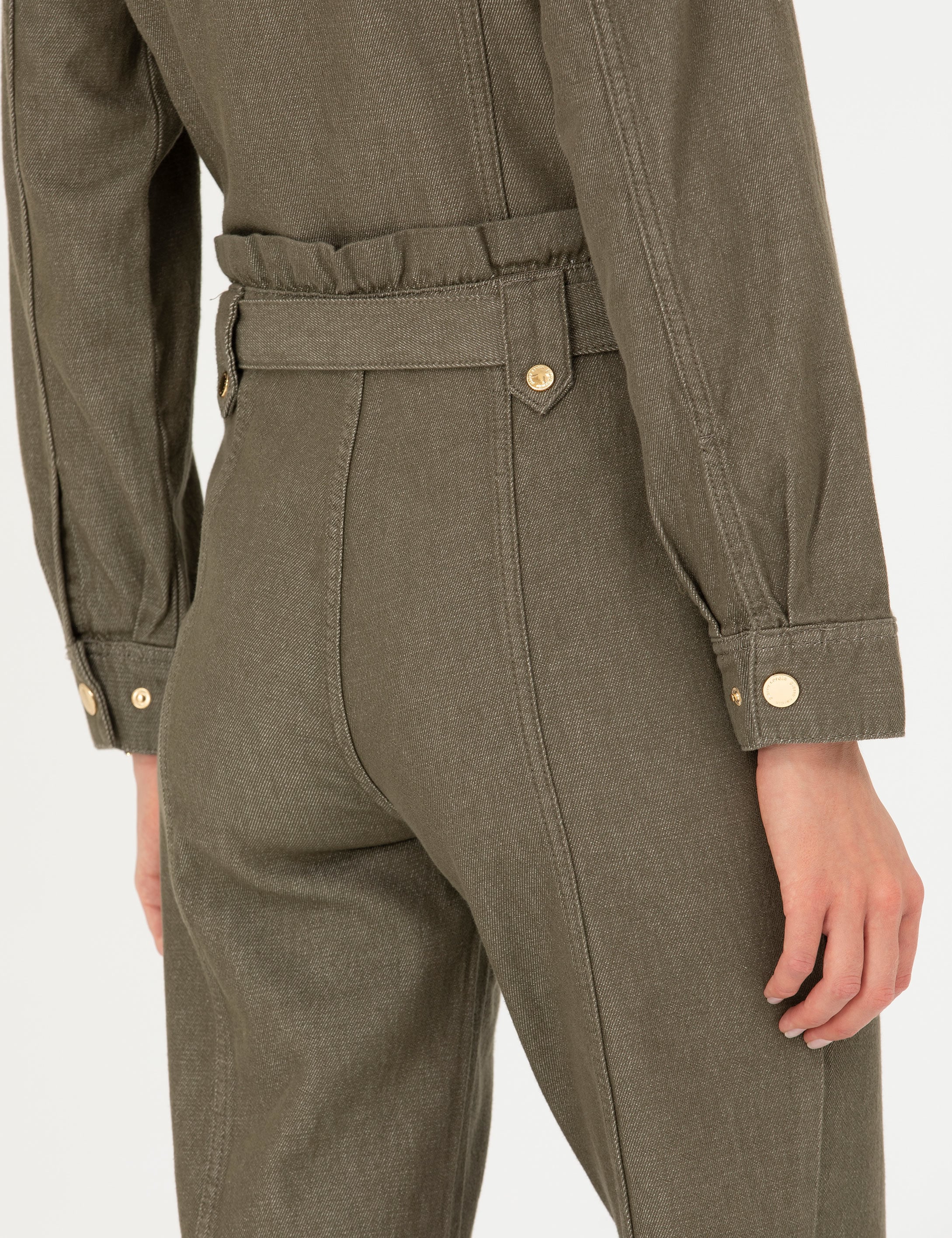 Kahverengi Carrot Fit Kanvas Pantolon - Image 7