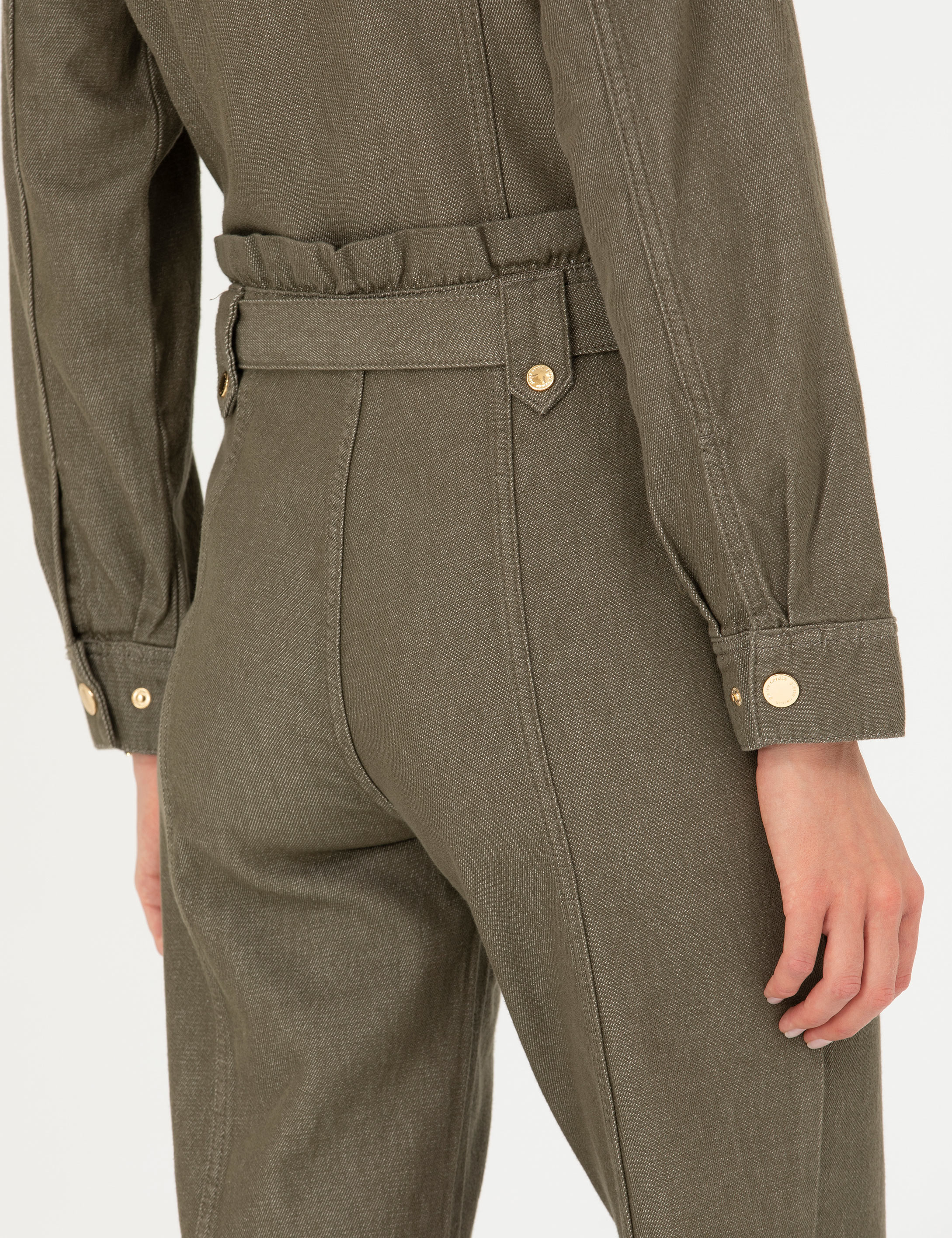 Kahverengi Carrot Fit Kanvas Pantolon