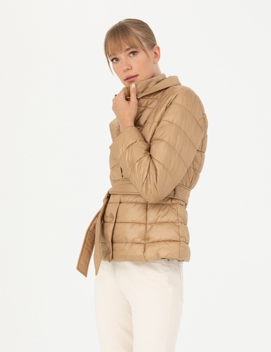 Bej Slim Fit Mont