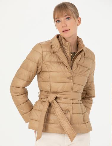 Bej Slim Fit Mont