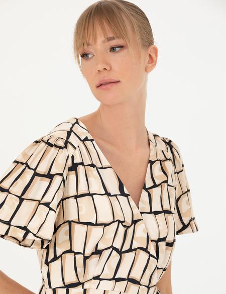 Siyah Regular Fit Dokuma Elbise - 50272970001