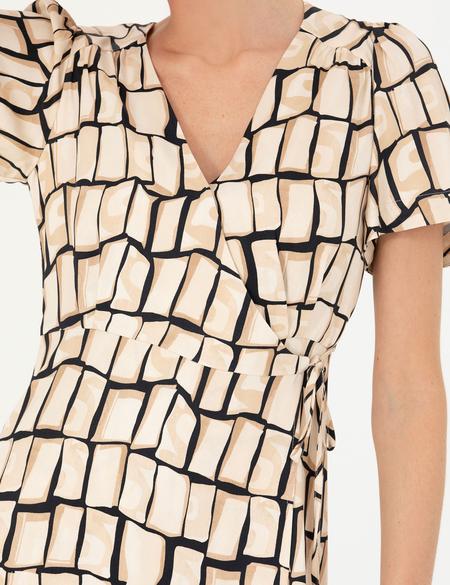 Siyah Regular Fit Dokuma Elbise - 50272970001