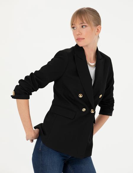 Siyah Slim Fit Ceket - 50273089012