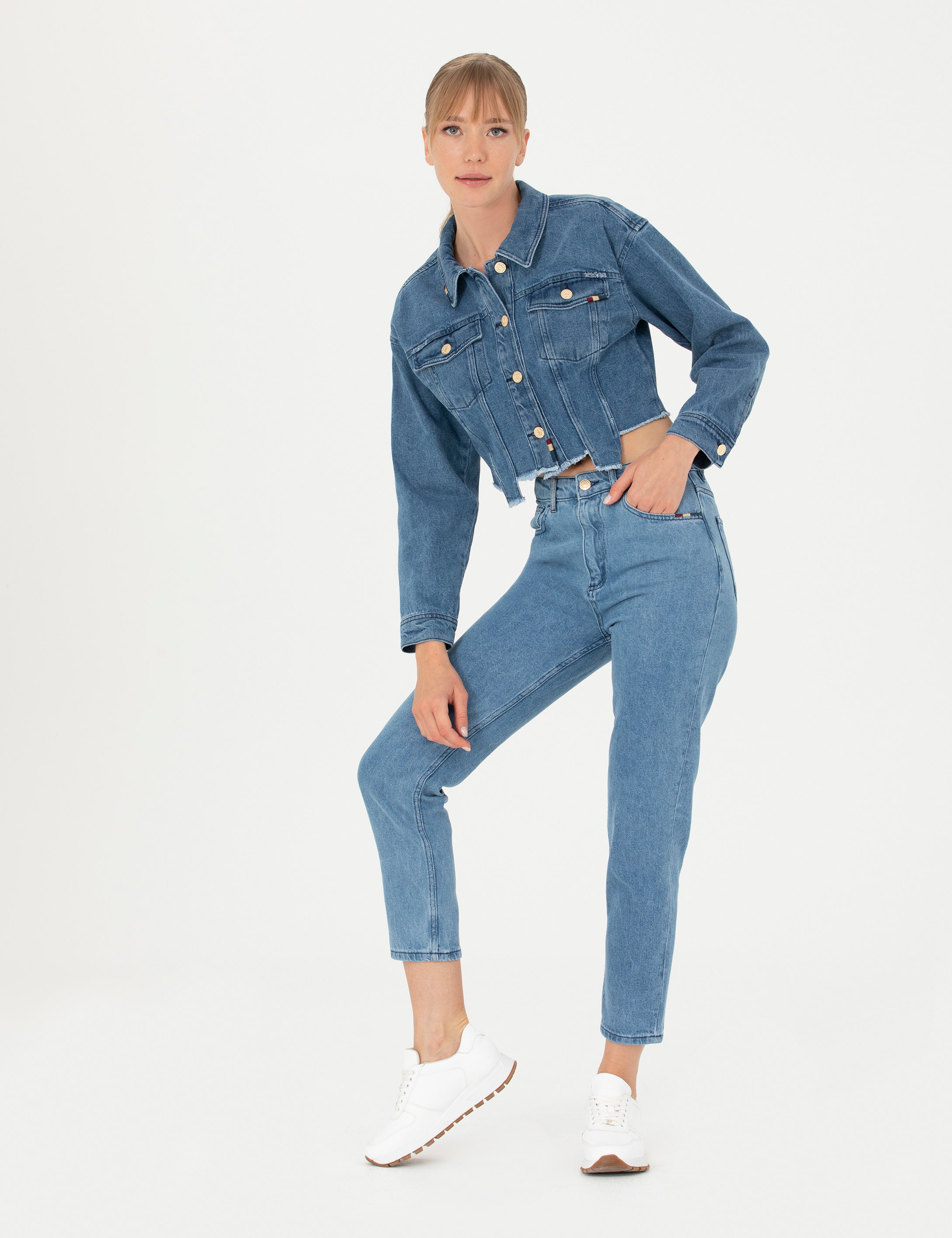 Saks Comfort Fit Jean Ceket - Image 5
