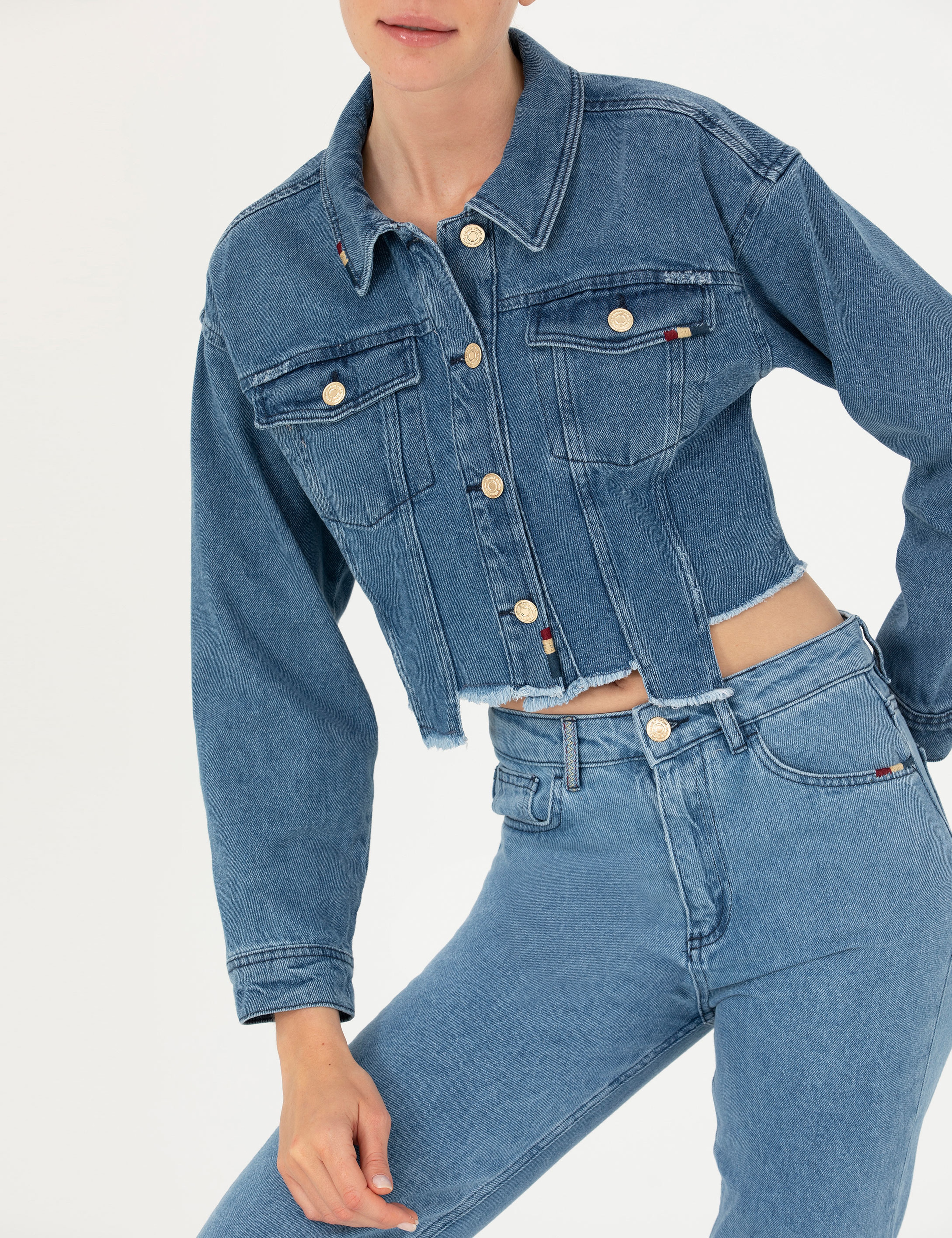 Saks Comfort Fit Jean Ceket - Image 7