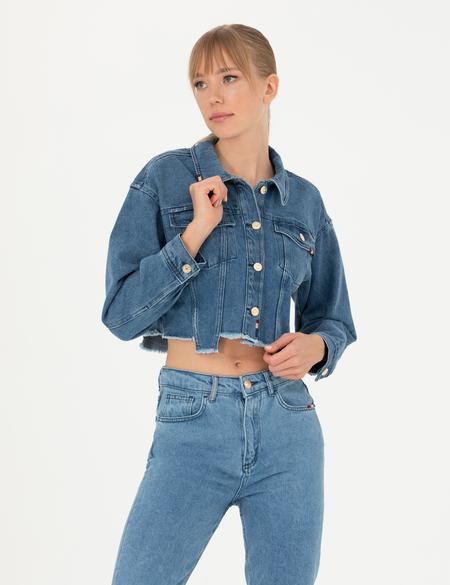 Saks Comfort Fit Jean Ceket - 50273776021