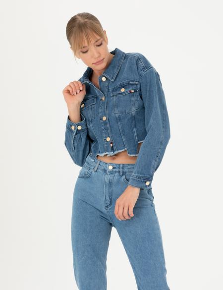 Saks Comfort Fit Jean Ceket - 50273776021