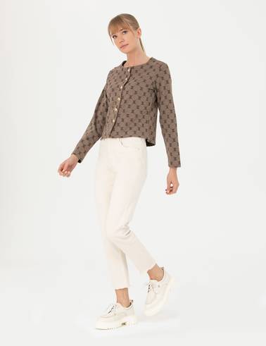Krem Mom Fit Jean Pantolon