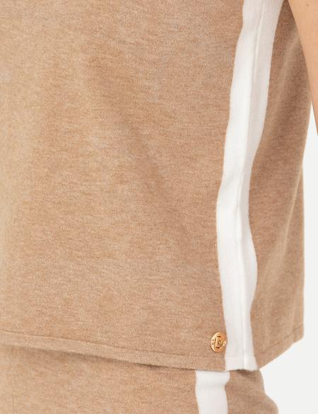 Bej Slim Fit Balıkçı Yaka Kazak - 50280075005