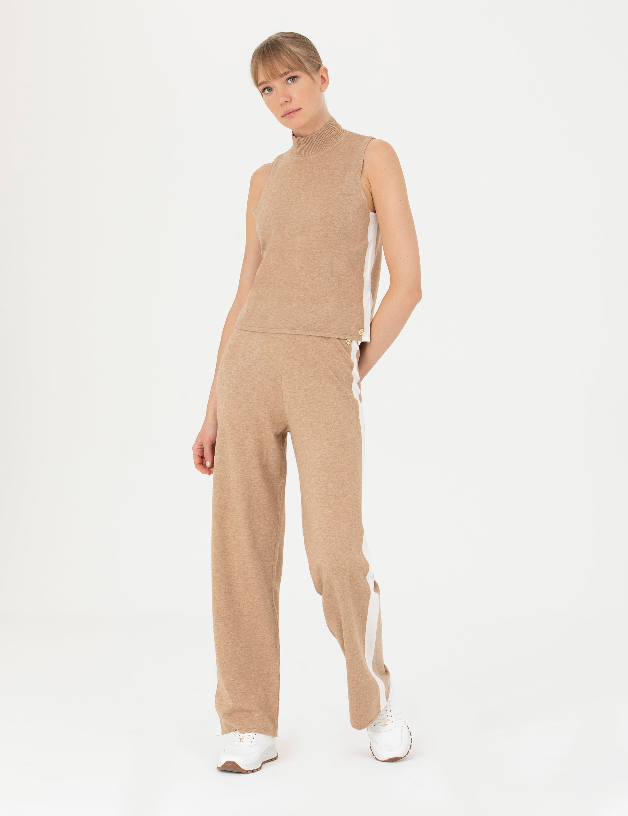 Pierre Cardin Bej Slim Fit Balıkçı Yaka Kazak görsel 4