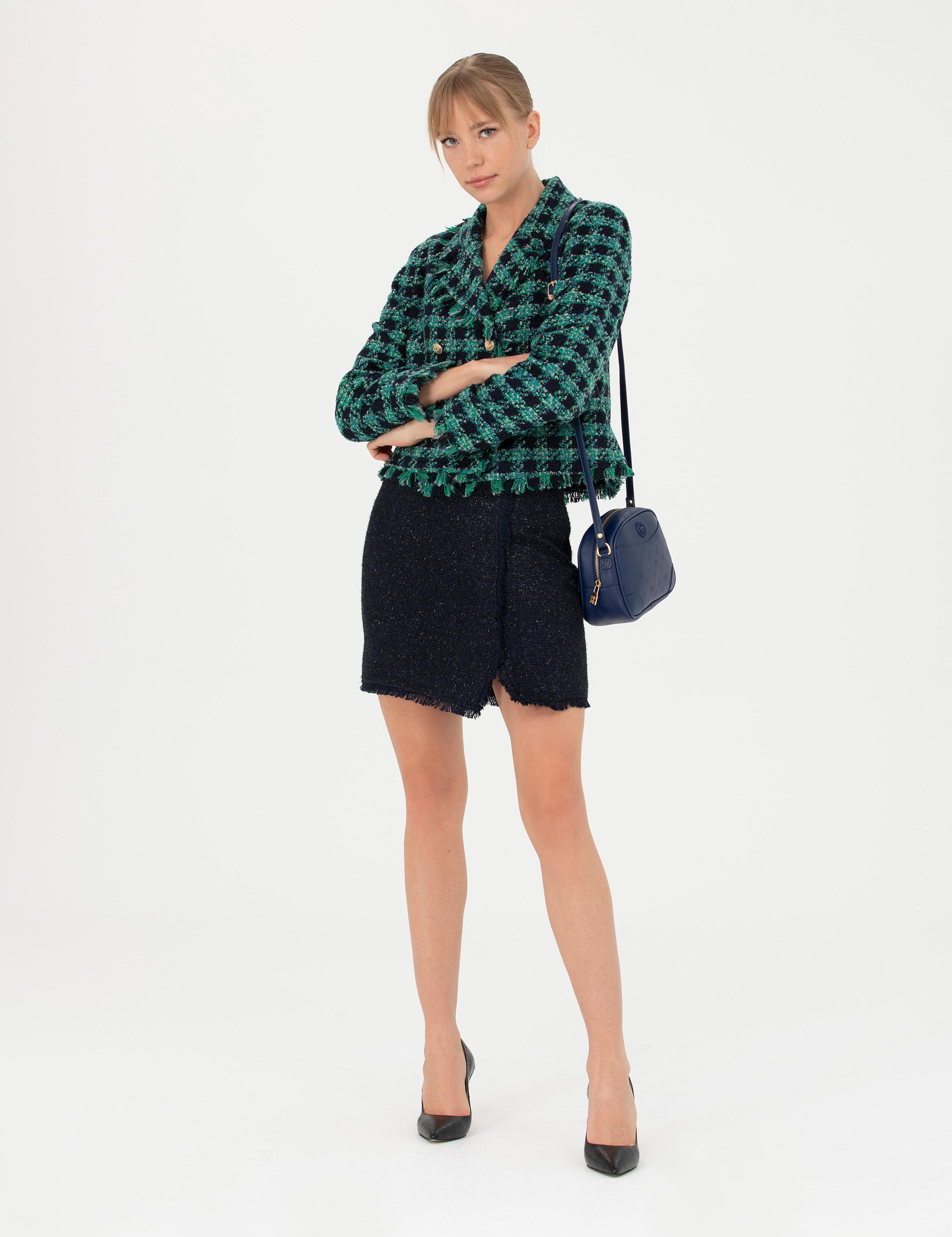 Lacivert A Kesim Tüvit Etek