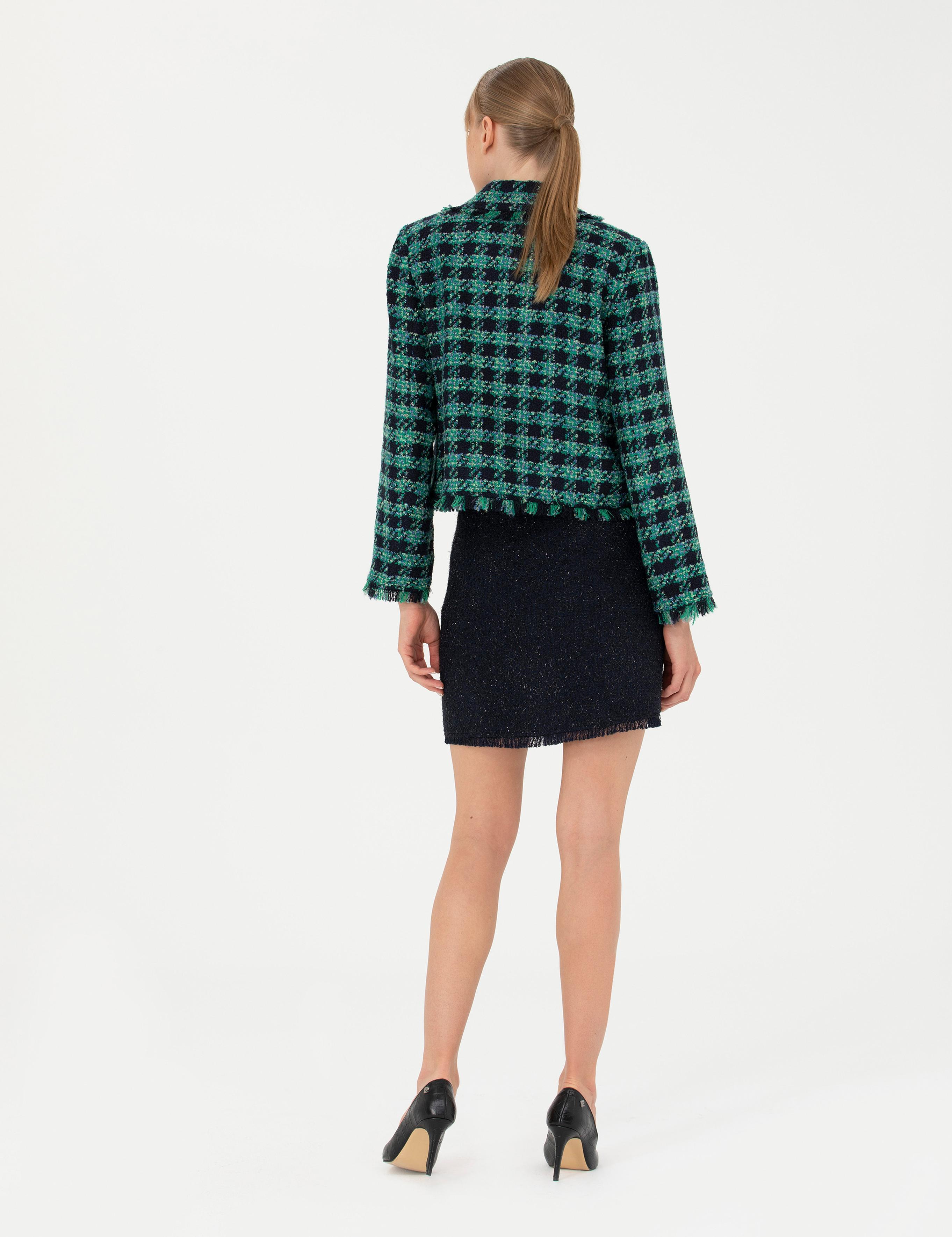 Lacivert A Kesim Tüvit Etek