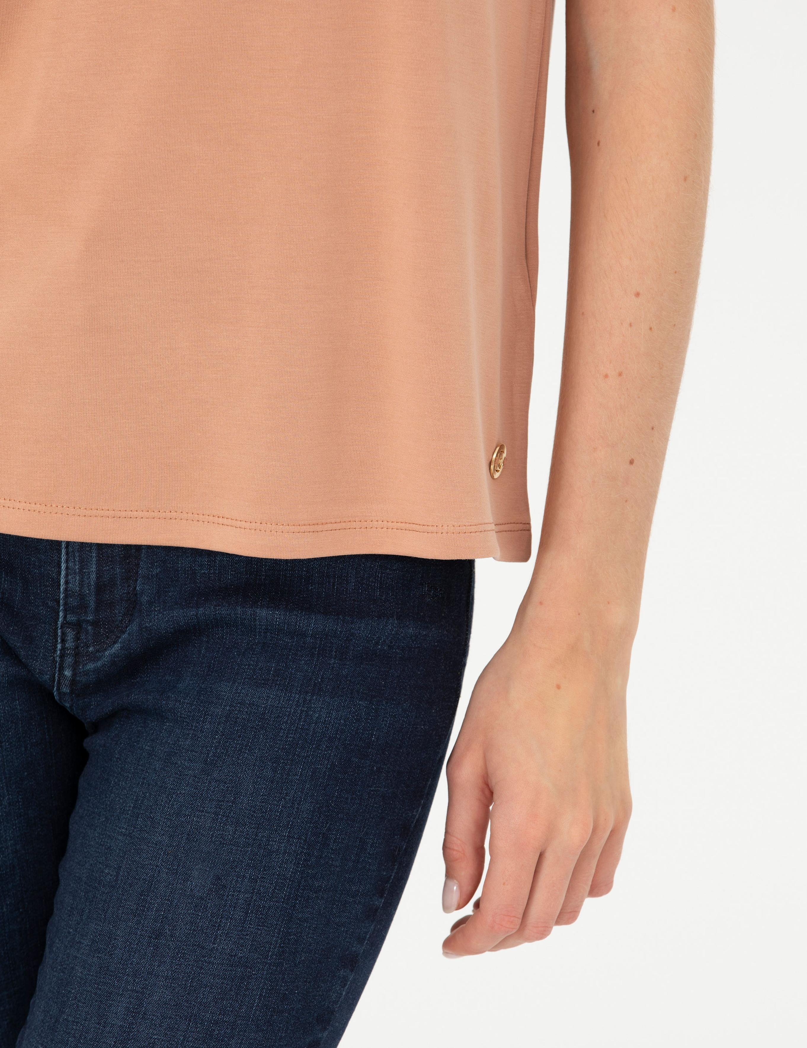 Kahverengi Regular Fit Basic Tişört