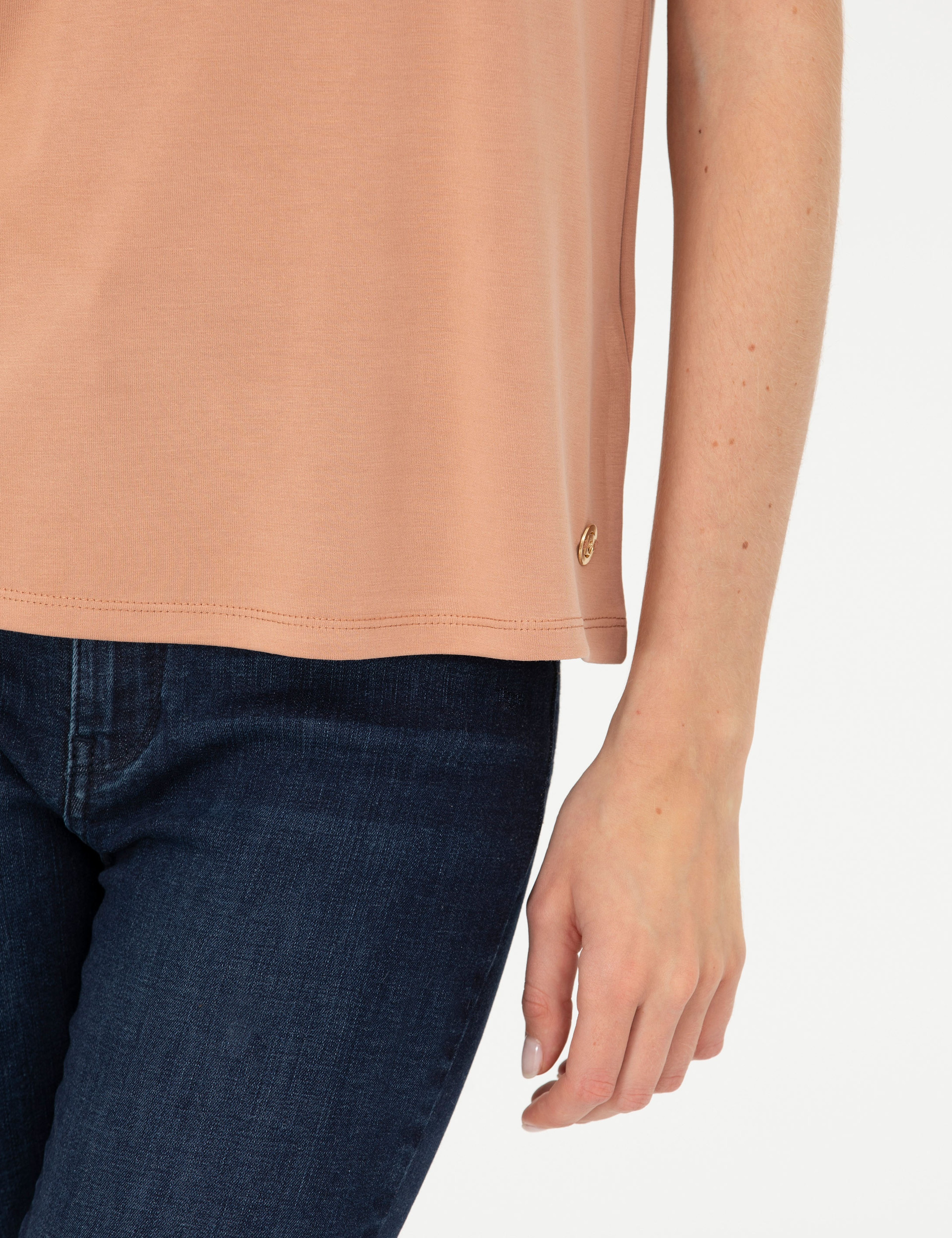 Camel Regular Fit Basic Tişört - Image 7